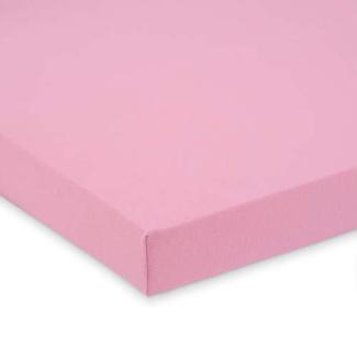 FabiMax 2897 Jersey Spannbettlaken für Stubenwagen und Bollerwagen, 40 x 80 cm, rosa