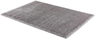 Teppich in grau aus 100% Polyester - 150x80x4,2cm (LxBxH)