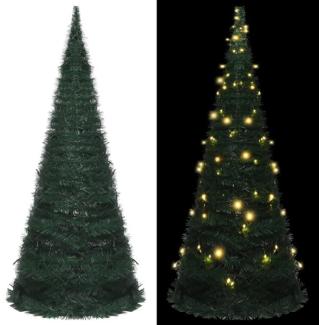 vidaXL Künstlicher Pop-Up-Weihnachtsbaum mit LED Grün 210 cm