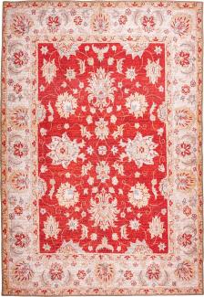 Kurzflorteppich Neyla 100 Rot 75 x 150 cm