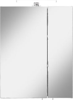 Badezimmerspiegelschrank >Quickset 354< (BxHxT: 55x70x20 cm) in Weiß