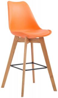 Barhocker Metz Kunststoff Natura, orange