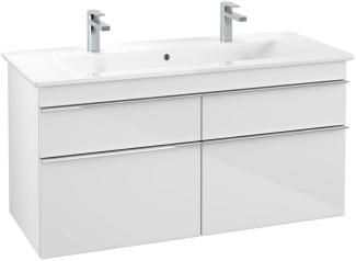 Villeroy & Boch VENTICELLO Waschtischunterschrank 115 cm breit, Weiß, Griff Chrom