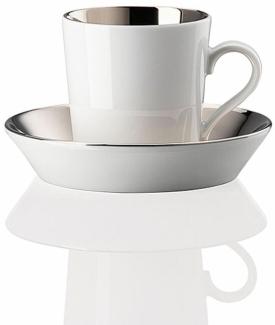Arzberg Tric Espresso-Mokkatasse mit Untere, Becher, Porzellan, Moonlight, 100 ml, 49700-650015-14720