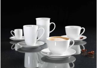 Kaffeegeschirr Bianco - 2er Cafe au lait Tassen-Set