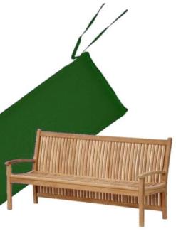 Bankauflage 150 cm x 50 cm für Gartenbank Pescara - grün