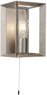 LED Wandlampe, silber-gold gebürstet, H 23,5 cm, HEATON