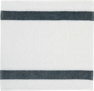 Feiler Handtücher Exclusiv mit Chenillebordüre | Seiftuch 30x30 cm | grau