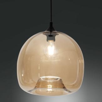 Fabas Luce 3490-50-125 Glaspendel mit Kabel amber Kit Luci 31cm Modulares System