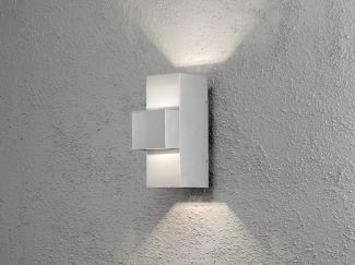 Imola LED Außen-Wandleuchte Style Design Grau, opales Acrylglas