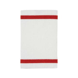Feiler Handtücher Exclusiv mit Chenillebordüre | Gästetuch 30x50 cm | karminrot