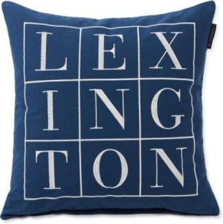 LEXINGTON Kissenhülle Logo Cotton Twill Blue (50x50) 10004001-5000-SH25