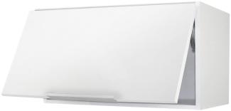 Berlioz Creations CH8HBM Hängeschrank für Küche mit Dunstabzugshaube, in sehr mattem Weiß, 80 x 34 x 35 cm, 100 Prozent französische Herstellung
