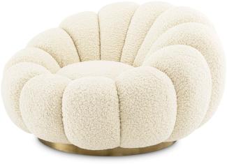 EICHHOLTZ Swivel Chair Mello Faux Shearling