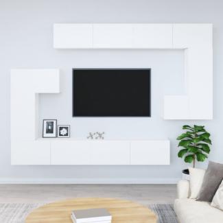 TV-Wandschrank Weiß Holzwerkstoff [3114590]