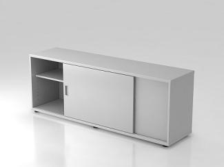 Sideboard 1,5 Ordnerhöhen, beidseitig nutzbar, Grau