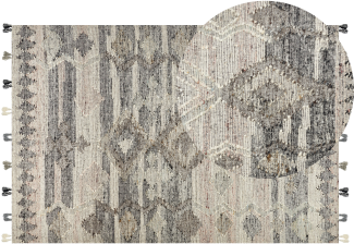 Kelim Teppich Wolle mehrfarbig 200 x 300 cm geometrisches Muster Kurzflor ARATASHEN