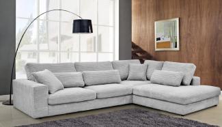 Casa Padrino Luxus Ecksofa 320 x 256 x H. 90 cm - Verschiedene Farben - Modernes Wohnzimmer Cord Sofa mit Kissen - Moderne Wohnzimmer Möbel
