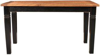 CORISCA Tisch Mangoholz Honigfarbige Tischplatte 140x90 cm