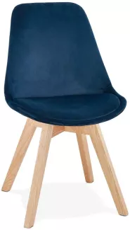 Kokoon Design Stuhl Phil Blau und Natur