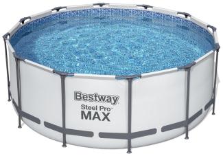 Steel Pro MAX™ Solo Pool ohne Zubehör Ø 366 x 122 cm, lichtgrau, rund