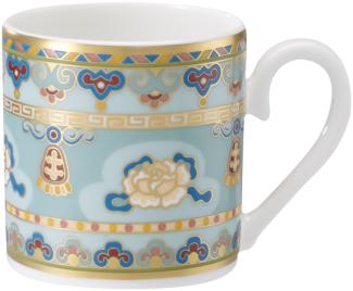 Villeroy & Boch Vorteilset 6 Stück Samarkand Aquamarin Mokka-/Espressoobertasse bunt Premium Bone Porcelain 1047301420