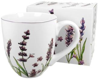 DUO FLORAL XXL Becher 1000 ml CLASSIC LAVENDER New Bone China Porzellan