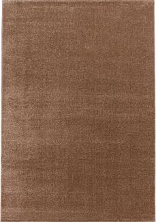 Kurzflor Teppich Roberto rechteckig - 120x170 cm - Kupferfarbe