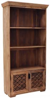 Bücherregal Mira 90x180x35 aus indischem Sheesham-Massivholz