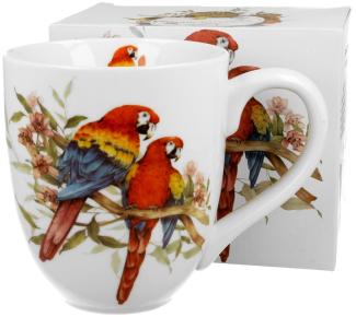 DUO ANIMALS XXL Becher 1000 ml SCARLET MACAW New Bone China Porzellan