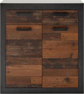 'Ward' Sideboard Used Wood Shabby und Matera grau