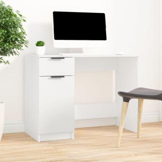 Schreibtisch Weiß 100x50x75 cm Holzwerkstoff