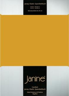 Janine Jersey Elastic Spannbetttuch|90x190 cm - 100x220 cm| honiggold