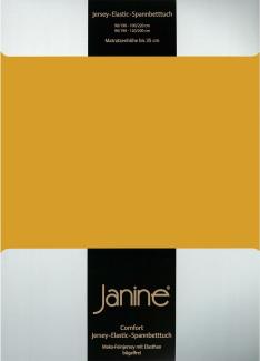 Janine Spannbetttuch ELASTIC-JERSEY Elastic-Jersey honiggold 5002-73 100x200