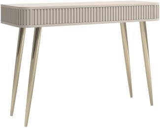 Selsey Ovarlo - Schminktisch mit 2 Schubladen, Greige, 113 cm