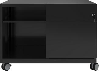 Bisley Note Caddy, Schubladen rechts, B 800 mm, Farbe: schwarz