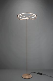 Moderne LED Stehlampe CHARIVARI Messing matt, Höhe 175cm