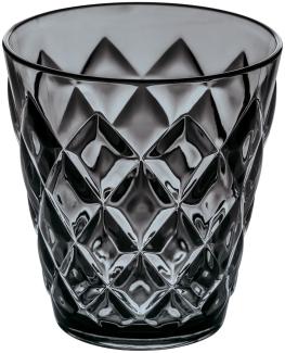 Koziol Crystal S, Becher, Trinkbecher, Trinkglas, 200ml, Transparent Anthrazit, 3545540