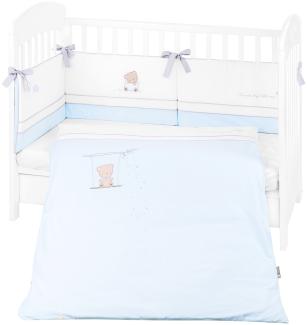 Kikkaboo Babybettwäsche Set Dream Big 3-teilig Decke 135 x 95 für Bett 140 x 70 blau