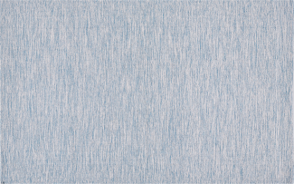 Teppich hellblau 140 x 200 cm Kurzflor DERINCE