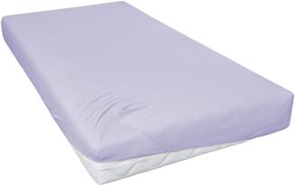 Hahn Haustextilien Jersey-Spannlaken Basic Größe 90-100x200 cm Farbe lavendel