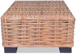 vidaXL Couchtisch Rattan Natur 45 x 45 x 30 cm