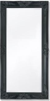 vidaXL Wandspiegel im Barock-Stil 100x50 cm Schwarz