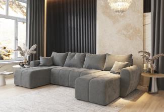 Sofa mit Schlaffunktion in U-Form MOLISA, 311x82x145, Cosmic 160
