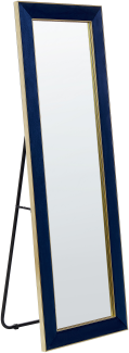 Stehspiegel Samt 50 x 150 cm marineblau gold LAUTREC