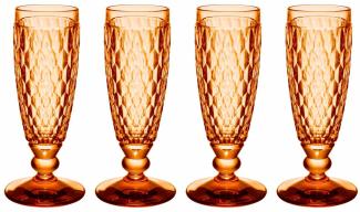 Villeroy & Boch Boston Coloured Sektglas 145 ml Apricot 4er Set - DS