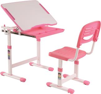 Vipack 'Comfortline' Kinderschreibtisch 201 rosa/weiß, inkl. Stuhl