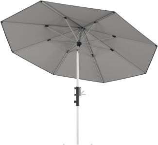 KNIRPS Phoenix 315 cm rund Balkonschirm 4 Farbvarianten Kurbelschirm Sonnenschirm 809 Light Grey