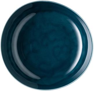 Teller tief 25 cm Junto Ocean Blue Rosenthal Suppenteller - Mikrowelle geeignet, Spülmaschinenfest