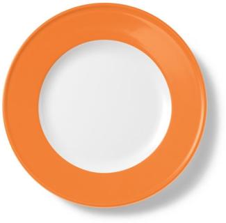 Dibbern Solid Color orange Teller flach 21 cm Fahne